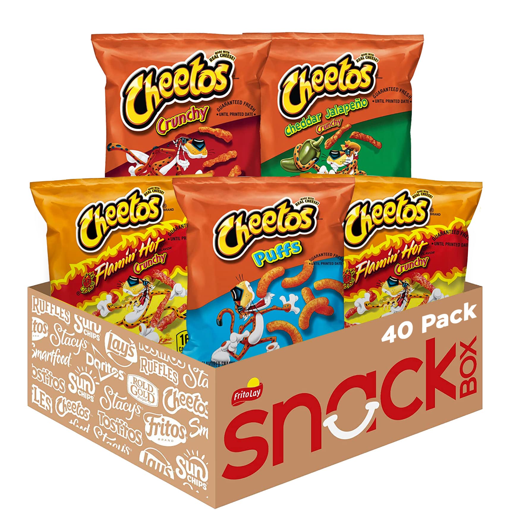 Buy Cheetos Cheese Flavored Snacks Variety Pack, (Pack of 40) | Fado168