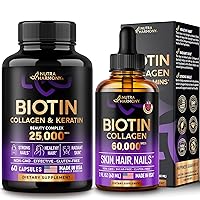 Liquid Biotin, Collagen Drops & Biotin, Collagen Capsules