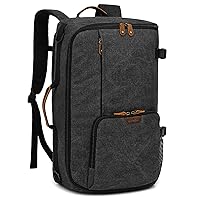 G-FAVOR Travel Backpack, Large Canvas Rucksack Convertible Duffel Bag Carry On Backpack Fits for 17.3 inch Laptop, Suitcase Luggage Backpack Weekender Overnight Bags