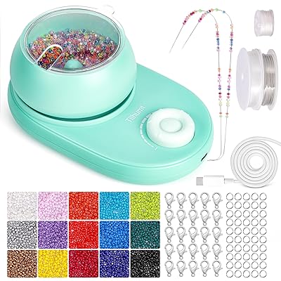 Tilhumt Clay Bead Spinner for Jewelry Making Electric Bead Spinner