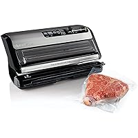 FoodSaver Vacuum Sealer Machine and Express Vacuum Seal Bag Maker with Sealer Bags and Roll and Hendheld Vacuum Sealer for Airtight Food Storage and Sous Vide, Black