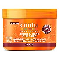 Cantu Shea Butter for Natural Hair Curling Custard, 12 Ounce
