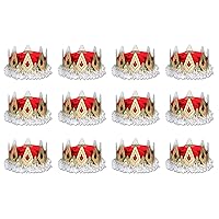 66111-R 12-Pack Royal Queen's Crown, Red