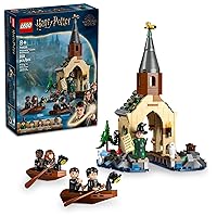 LEGO Harry Potter Hogwarts Castle Boathouse, Fantasy Harry Potter Toy for Boys and Girls with 2 Buildable Boats and 5 Minifigures, Castle Toy Birthday Gift Idea for Kids Ages 8 and Up, 76426