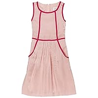 Girls 7-16 Sheath With Pockets Accented Dress