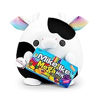 ZURU Snackles (Mike and IKE Cow Super Sized 14 inch Plush by ZURU, Ultra Soft Plush, Collectible Plush with Real Licensed Brands, Stuffed Animal