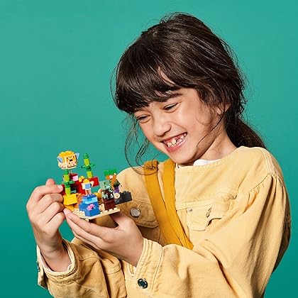 LEGO Minecraft The Coral Reef Building Toy 21164 with Alex, 2 Brick-Build Puffer Fish and Drowned Zombie Figures, Gifts for Kids, Boys & Girls