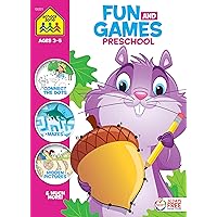 School Zone - Fun and Games Preschool Activity Workbook - 320 Pages, Ages 3 and Up, Colors, Shapes, Alphabet, Numbers, and More (School Zone Big Workbook Series) School Zone - Fun and Games Preschool Activity Workbook - 320 Pages, Ages 3 and Up, Colors, Shapes, Alphabet, Numbers, and More (School Zone Big Workbook Series) Paperback