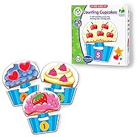 The Learning Journey: My First Match It - Counting Cupcakes- 15 Piece Self-Correcting Matching Puzzles - First Learning Toys for Toddlers 2-5 - Award Winning Toys