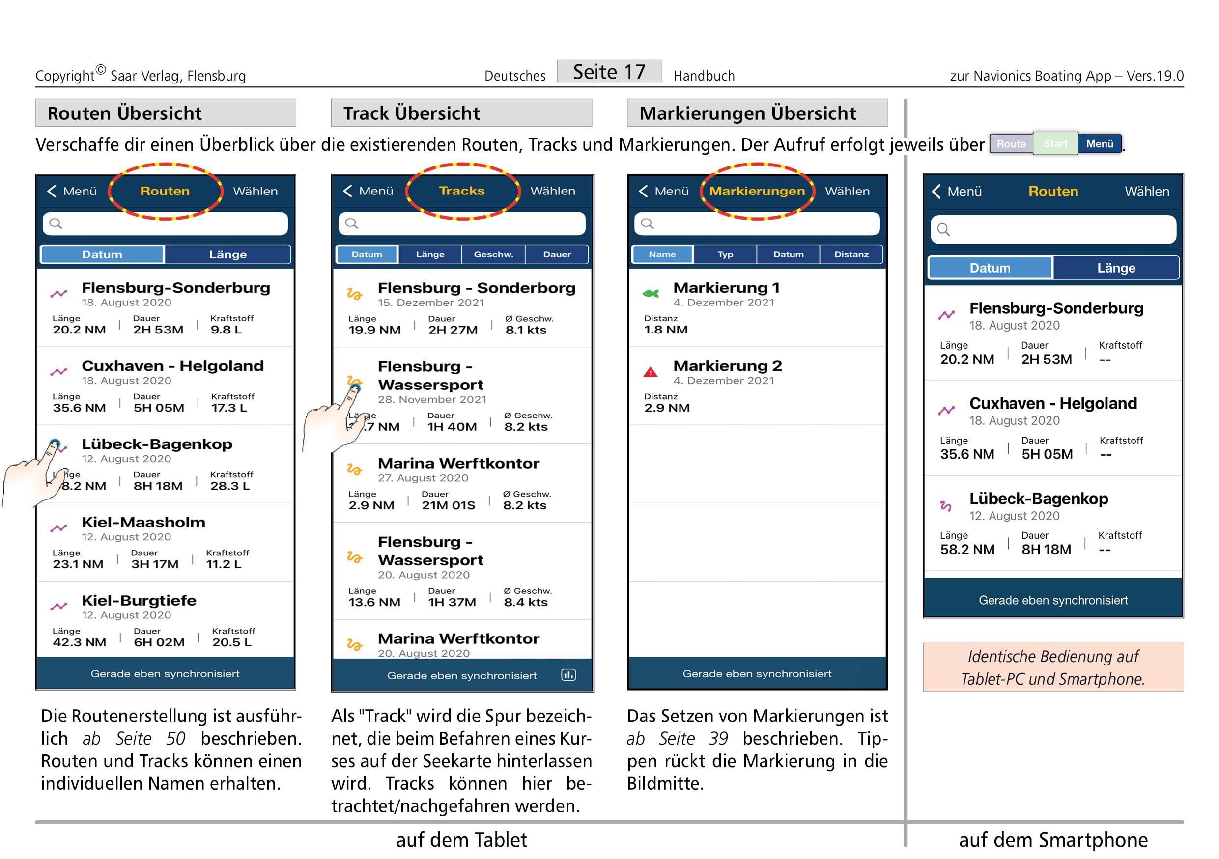 Navionics Boating - Deutsches Handbuch zur App Version 19.0