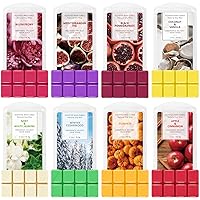 UCC Plant Based All Natural Wax Melts, Strong Fragrance, Long Lasting Premium Soy Scented Melts Cubes, Wax Melts Tarts, Colored Wax Melt - 4 Pack