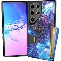 Smartish Galaxy S24 Ultra Wallet Case - Wallet Slayer Vol. 1 [Slim + Protective] Credit Card Holder - Drop Tested Hidden Card Slot Cover Compatible with Samsung Galaxy S24 Ultra - Spaced Out