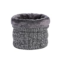 Winter Scarf Neck Warmer Gaiter - Men Women Cold Weather Knit Warm Fleece Ski Tube Circle Scarves Windproof Gift