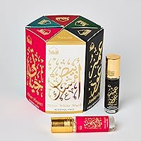 Dukhni Luxury Attar Oil Set Arabian unisex perfume oils | 6 assorted scents x 6ml | Mini roll ons, arabic oud fragrance oil | Alcohol free, Vegan, Collection Set for Gifting, Eid Islamic Gifts