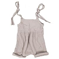 LOLA Short Overall with Straps Organic Linen/Cotton