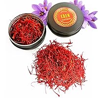 Eden Saffron (Super Negin) Grade Saffron Threads/Spice - 2 grams - Ideal for Paella, Risotto, Teas, and Various Culinary Applications