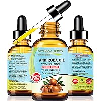 Brazilian ANDIROBA OIL 100% Pure Natural Virgin Unrefined Cold-pressed carrier oil 0.5 Fl oz 15 ml For Face, Skin, Body, Hair, Lip, Nails, Rich in vitamins C, E