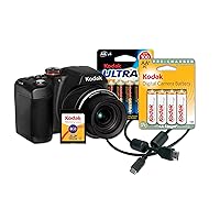 Kodak EasyShare Z5010 Digital Camera Bundle with 21x Optical Zoom and HD Video Capture (Includes Rechargeable Batteries, HDMI Cable, 8 GB Memory Card)