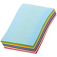 Felt Sheets - 8 x 12in Craft Felt Fabric Squares with 40 Assorted Colors for Crafting, Sewing, or Decorations