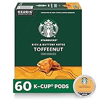 Medium Roast K-Cup Coffee Pods, Toffeenut for Keurig Brewers, 10 Count (Pack of 6)