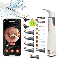 MOBI Wi-Fi Smart Otoscope and Accessory Kit, Comprehensive Ear, Nose & Throat Examination Kit with 1080P HD Lens, Multi-Axis Gyroscope, 6 LED Lights Otoscope