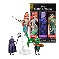 McFarlane Toys - Disney Mirrorverse Mulan 5in Belle (Fractured) 5in and Ariel 7in Action Figure 3pk, Gold Label, Amazon Exclusive