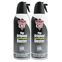 DSXLPW Disposable Compressed Gas Duster, 10 oz Cans, 2/Pack