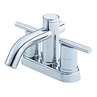 Danze D301158 Parma Two Handle Centerset Bathroom Faucet with Metal Touch-Down Drain Chrome
