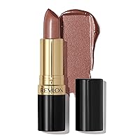 REVLON Super Lustrous Lipstick, High Impact Lipcolor with Moisturizing Creamy Formula, Infused with Vitamin E and Avocado Oil in Nudes & Browns, Caramel Glace (103) 0.15 oz