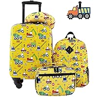 5 Piece Kids' Luggage Set, Cars
