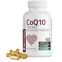 CoQ10 100 MG High Potency Cellular Energy Production, 60 Vegetarian Capsules