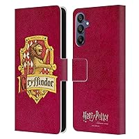 Head Case Designs Officially Licensed Harry Potter Gryffindor Crest Sorcerer's Stone I Leather Book Wallet Case Cover Compatible with Samsung Galaxy A15