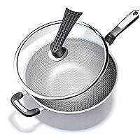 MYT MEIYITIAN Household Pot, Non-Stick Household Stainless Steel Wok Uncoated Kitchen Wok