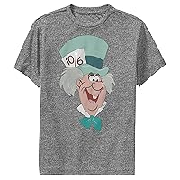 Disney Alice in Wonderland Mad Hatter Big Face Boys Performance T-Shirt