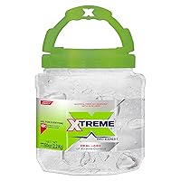 Xtreme Pro-Expert Clear Styling Hair Gel, Alcohol-Free 24-Hours Control With Aloe Vera, 77.60 oz Jar (Pack of 3)