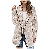 Winter Solid Color Plus Fleece Jacket Women's Long-Sleeved Plush Jacket Light Coffee XXL