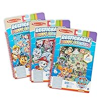 Melissa & Doug PAW Patrol Restickable Puffy Stickers 3-Pack – Adventure Bay, Jake’s Mountain, Jungle - PAW Patrol-Themed Resuable Sticker Activity Sets For Kids