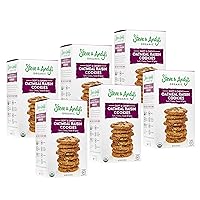 Steve & Andy’s Organic Gluten-Free Soft and Chewy Oatmeal Raisin Cookies, Non-GMO for Healthy Snacking, Made with Ancient Grains – 6 Boxes
