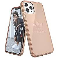 ADIDAS iPhone 11 Pro Rose Gold Col. Originals Big Logo Transparent iPhone Case, Impact-Resistant, Clear Phone Case, Protective Case for Cell Phone