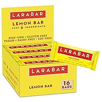 Larabar Lemon Bar, Gluten Free Vegan Fruit & Nut Bar, 1.6 oz Bars, 16 Ct