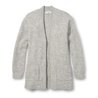 Sugar & Jade Girls' Teen Cardigan Sweater, Gray