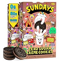 Sundays Zero Sugar Cookies - 50g of Protein per Box - Double Chocolate Keto Desserts, Sugar Free Cookies for Diabetics, Low Carb Cookies - 2 Boxes, 42 Count