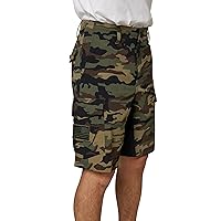 Men's Gi Jack 20 Inch Hybrid Shorts - Water Resistant Mens Cargo Shorts with Elastic Waist and Pockets