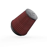 K&N Universal Clamp-On Air Intake Filter: High Performance, Premium, Washable, Replacement Air Filter: Flange Diameter: 6 In, Filter Height: 7.5 In, Flange Length: 1 In, Shape: Round Tapered, RF-1041