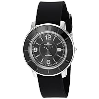 Women's OC0811 Satin Analog Display Quartz Black Watch