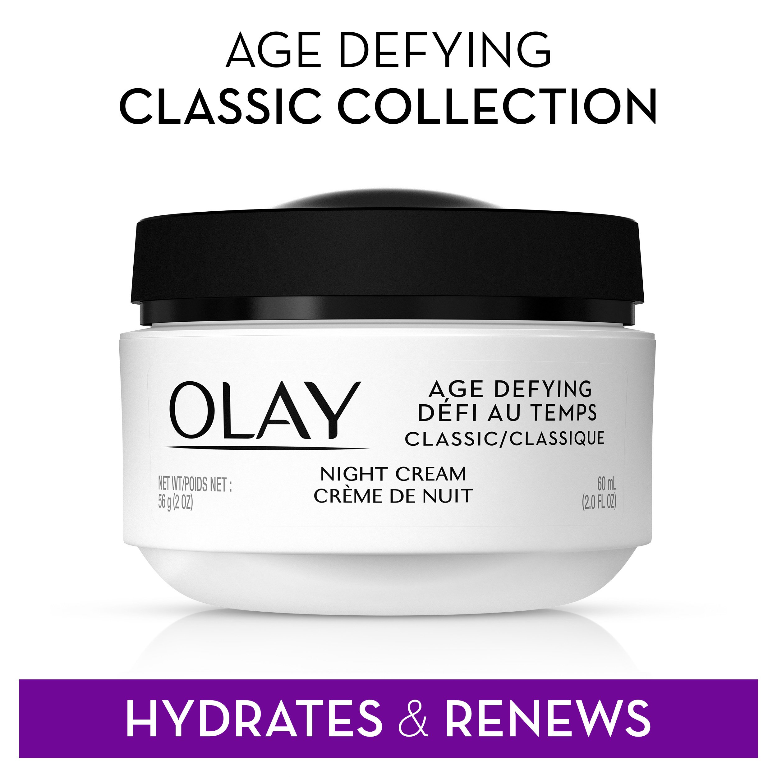 Night Cream with Beta-Hydroxy Complex and Vitamin E by Olay Age Defying,Classic, 2 Fl Oz (Pack of 2)