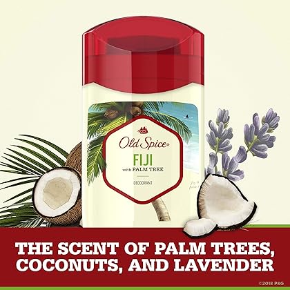 Old Spice Aluminum Free Deodorant for Men, Fiji with Palm Tree Scent, 3.0 Ounce, (Pack of 3)