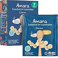 Organic Baby Food - Stage 1 - Banana - Baby Cereal to Mix With Breastmilk, Water or Baby Formula - Shelf Stable Baby Food Pouches Made from Organic Fruit - 7 Pouches, 3.5oz Per Serving