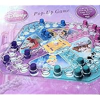 Disney Princess Original Trouble Pop Up Board Game for Family with Cinderella Belle The Little Mermaid Ariel and Rapunzel