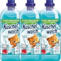 Kuschelweich Fabric Softener Freshness Dream - 3x1L (101.44 oz) - 114 Wash Loads - Made in Germany